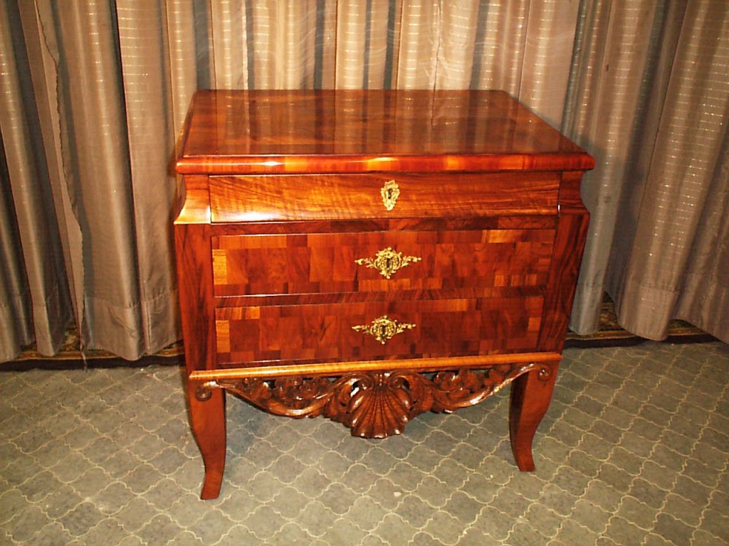 Biedermeier Nussbaum Konsole Antike Möbel, Antiquitäten